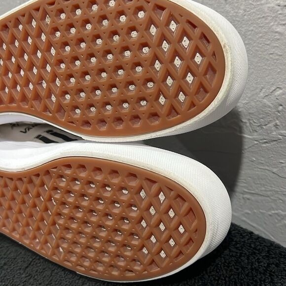 🔥🔥 VANS Comfycush ERA Black/Cream Skate Sneakers Women Sz 8 / Men Sz 6.5 - EUC - Picture 11 of 12